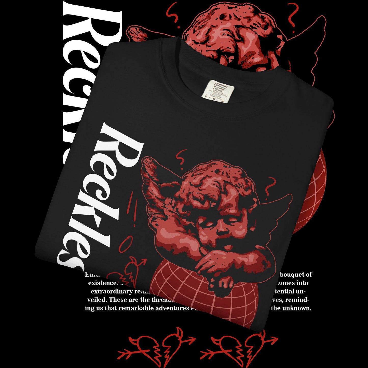 Reckless Unisex T-Shirt, Vintage Graphic Tee, Casual Streetwear, Unique Gift for Him or Her, Edgy Fashion Statement