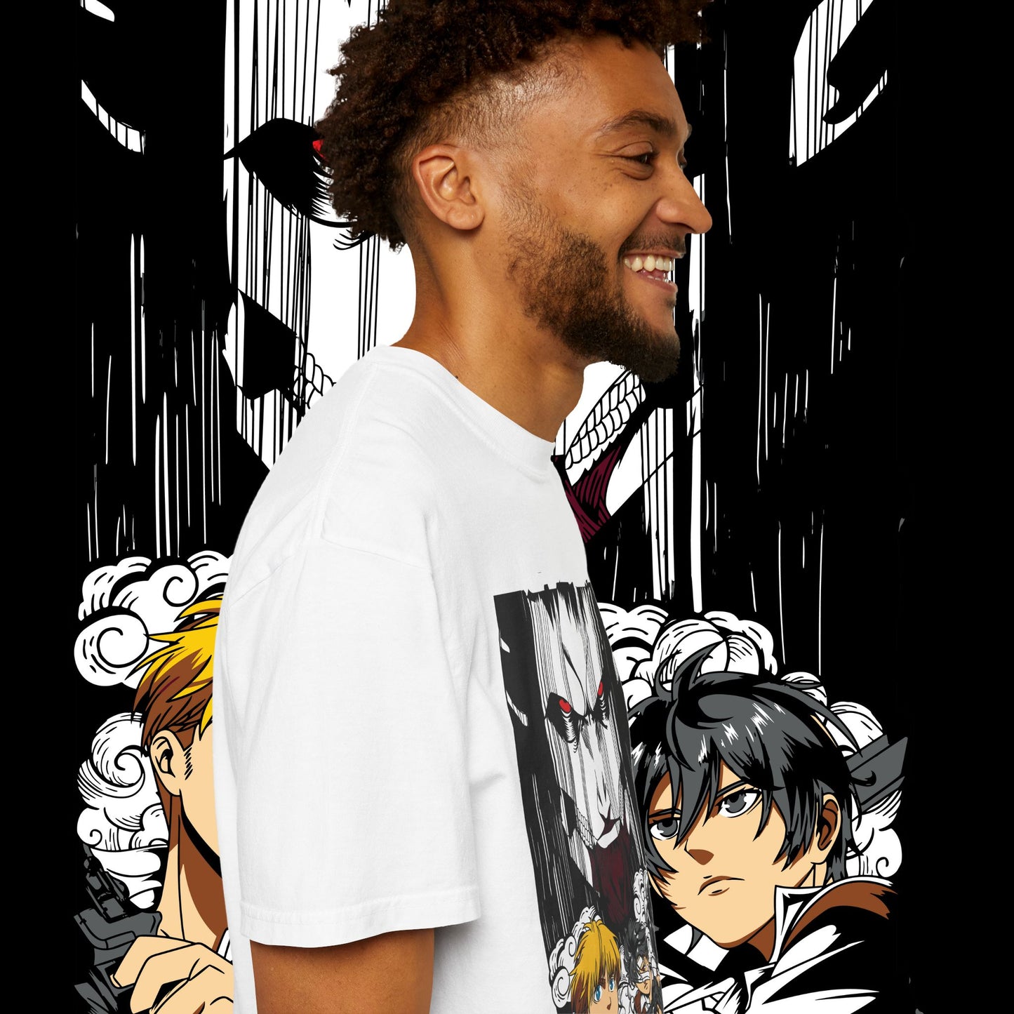 Giant vs Colossus Anime Art T-shirt | Giant vs Colossus design