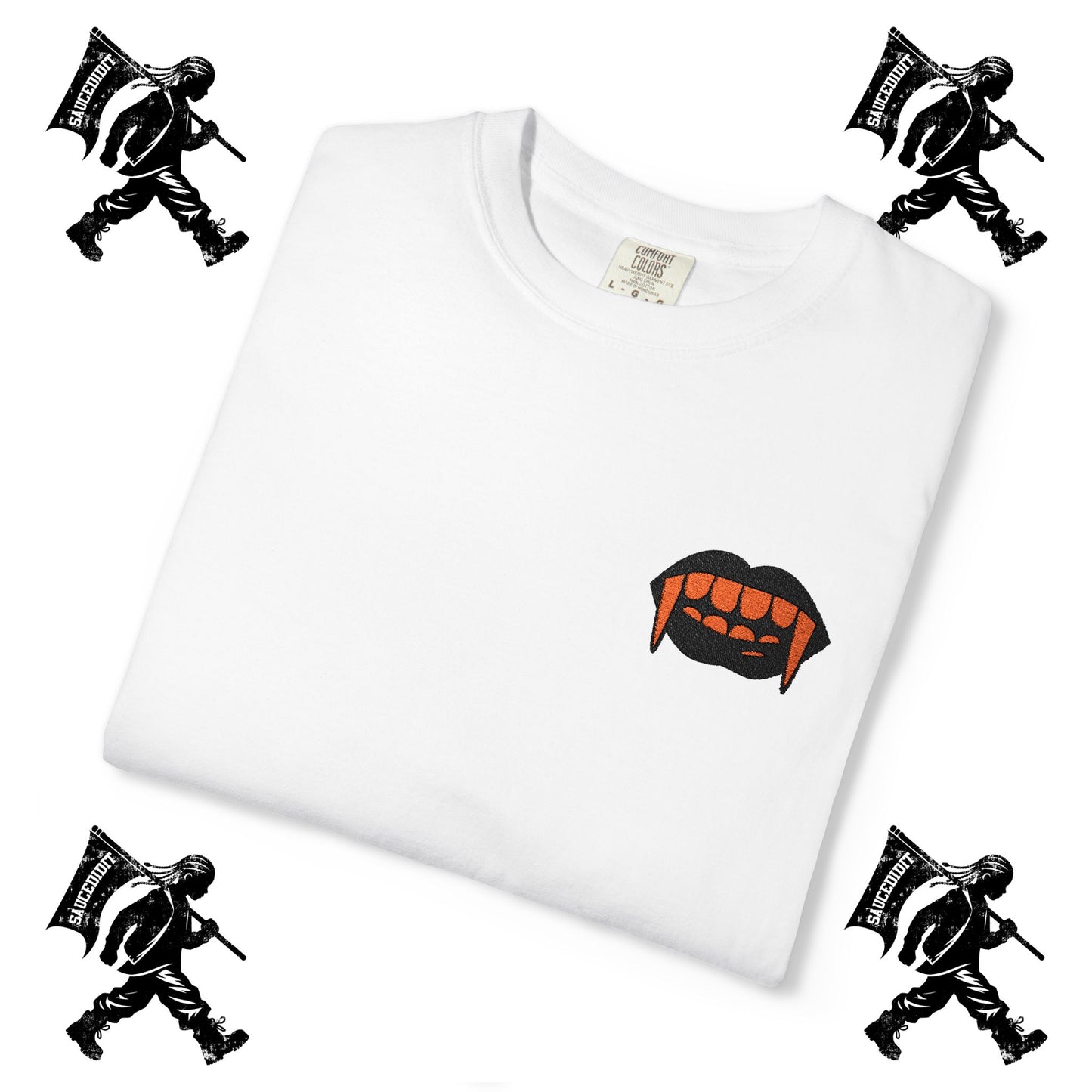 Limited Edition Saucedidit Spooky Halloween Embroidery T-shirt, Embroidered Shirt, Halloween Shirt, Spooky Tee, Unisex Tee, Halloween