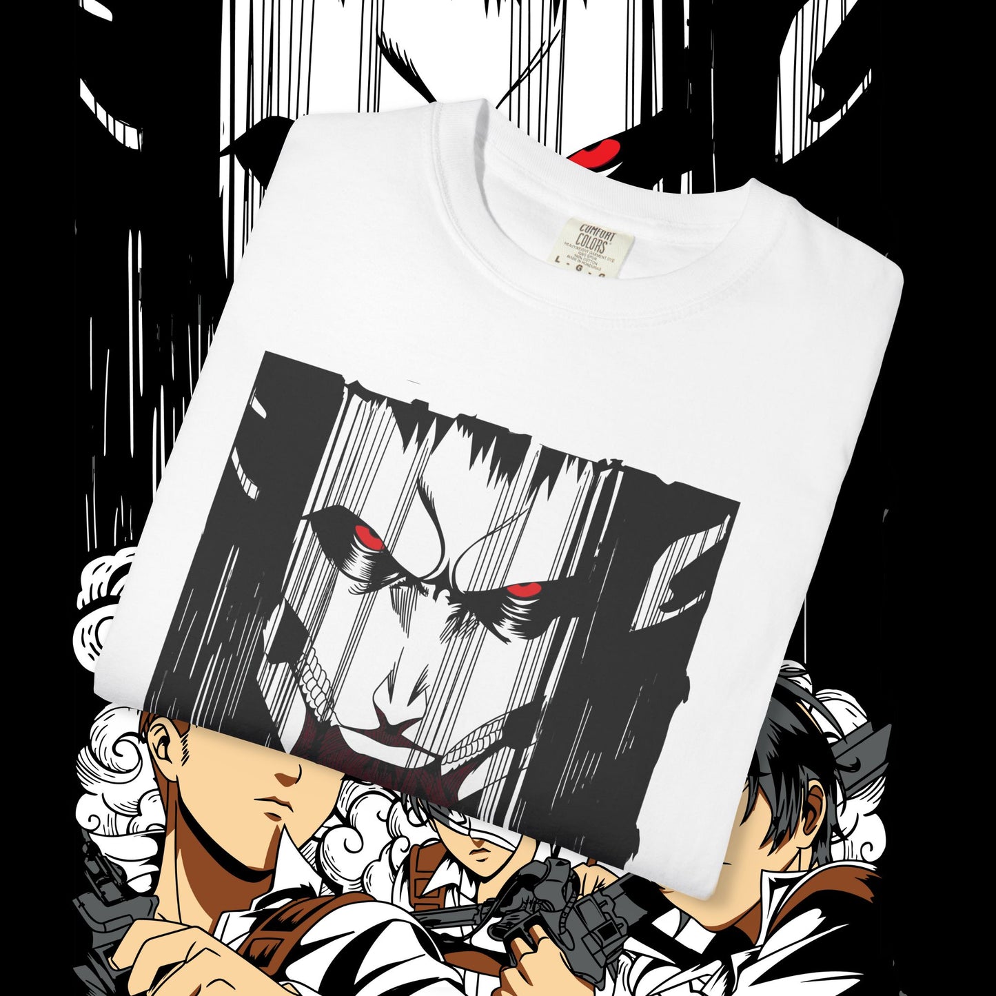 Giant vs Colossus Anime Art T-shirt | Giant vs Colossus design
