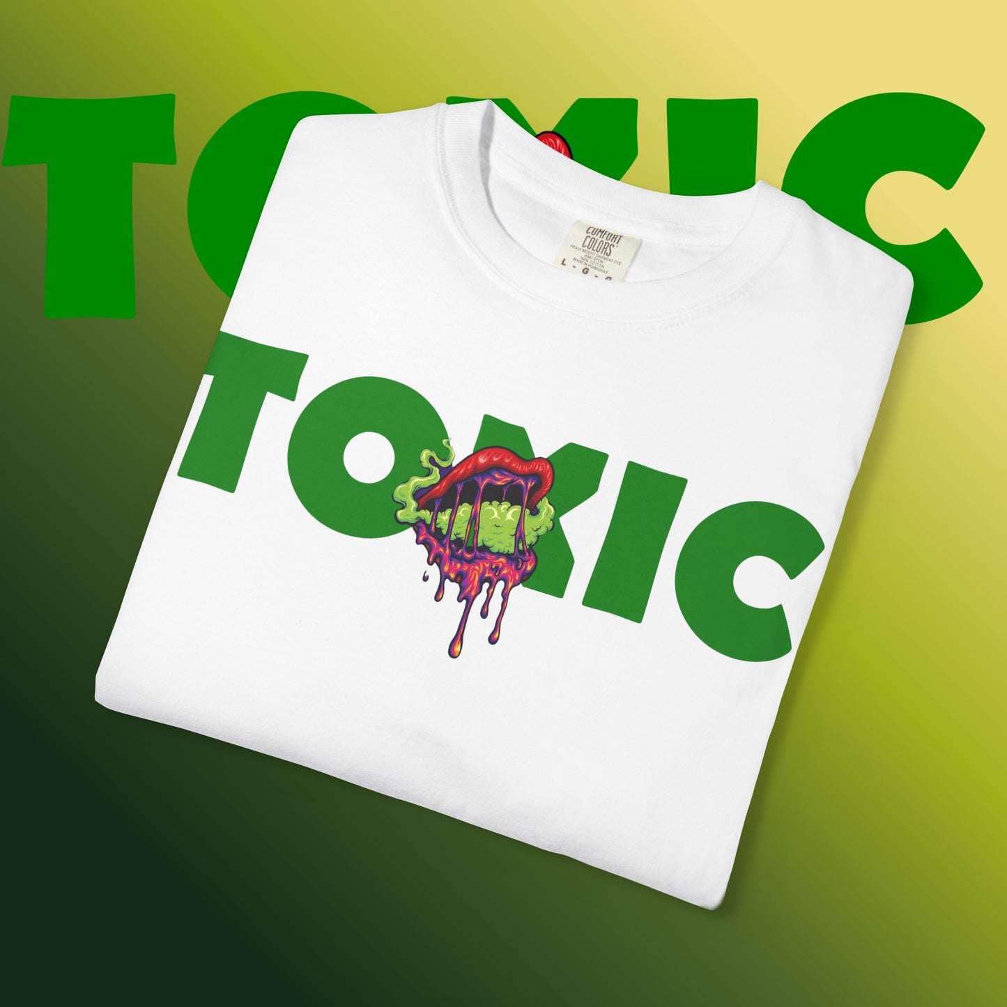 Toxic Vibes T-Shirt, Unisex Graphic Tee, Streetwear Style, Eco-Friendly Cotton, Gift for Gamers, Perfect for Music Festivals
