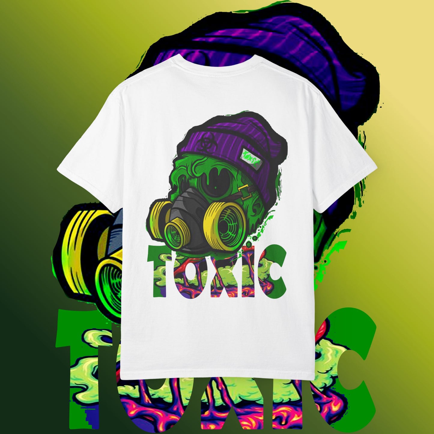 Toxic Vibes T-Shirt, Unisex Graphic Tee, Streetwear Style, Eco-Friendly Cotton, Gift for Gamers, Perfect for Music Festivals