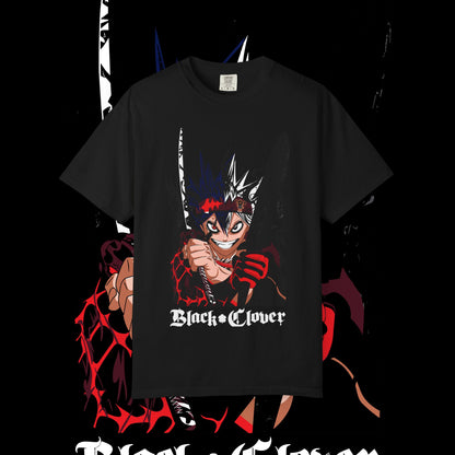 Black Clover Asta Demon Form Red Black Flame Unisex T-shirt, Anime Shirt, Manga Tee, Japanese Graphic Top, Cosplay Costume, Otaku Clothing