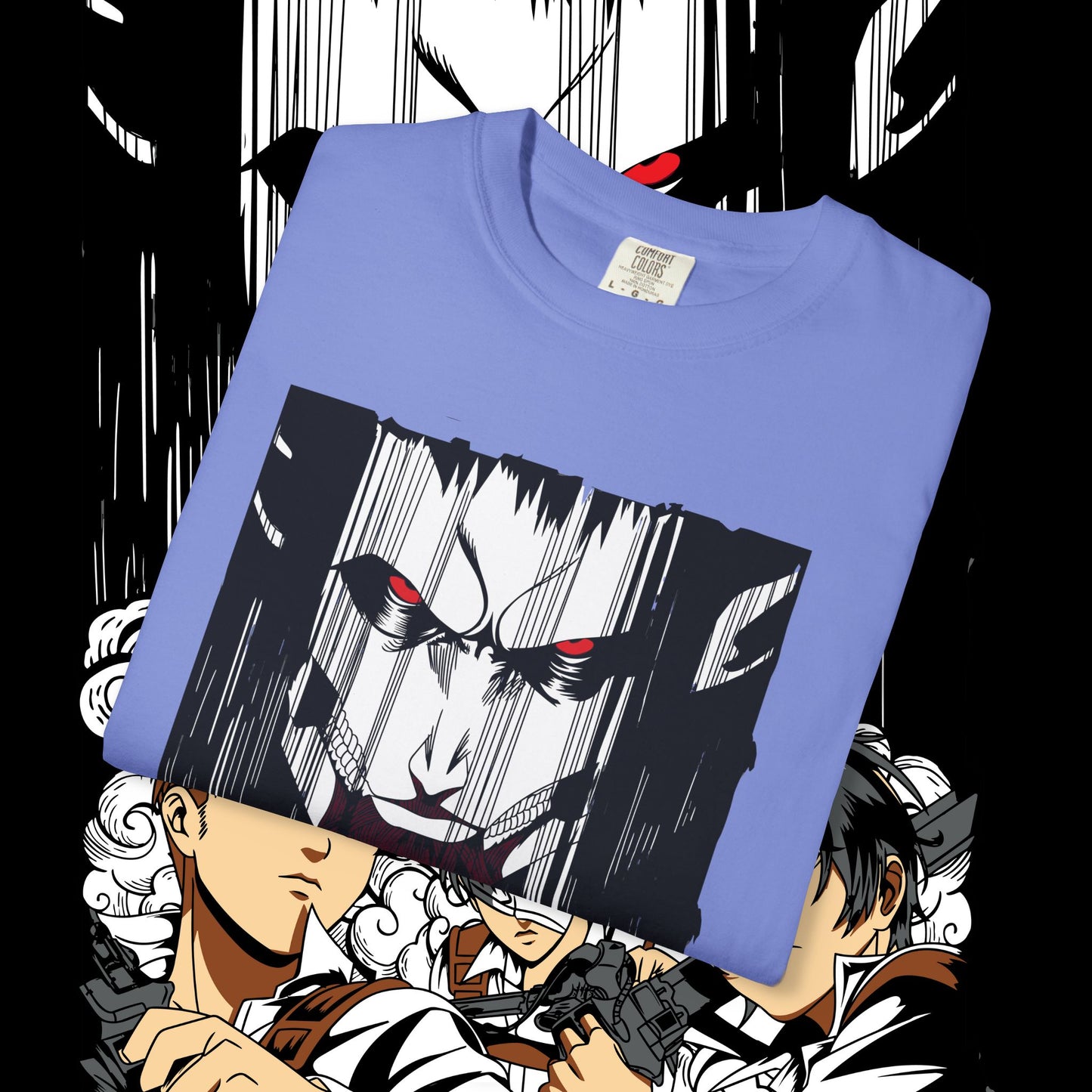 Giant vs Colossus Anime Art T-shirt | Giant vs Colossus design