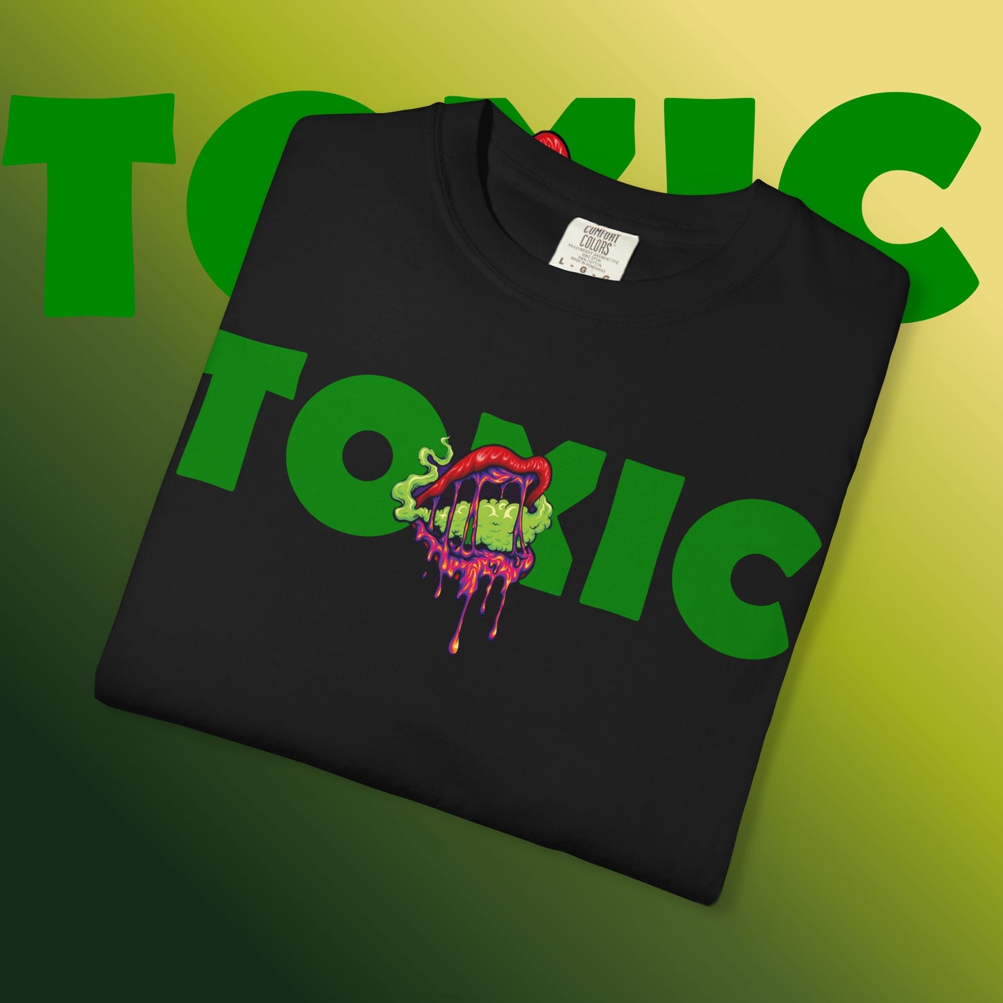 Toxic Vibes T-Shirt, Unisex Graphic Tee, Streetwear Style, Eco-Friendly Cotton, Gift for Gamers, Perfect for Music Festivals