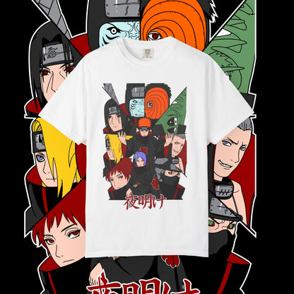Naruto Akatsuki T-shirt, Anime Tee, Manga Shirt, Japanese Cartoon Top, Unisex Clothing