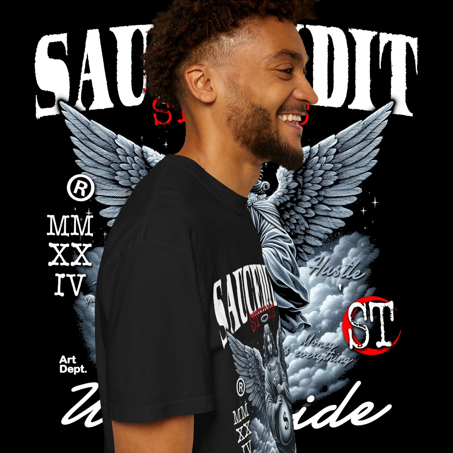 Street Art Angel T-shirt — Urban Angel Graphic Tee