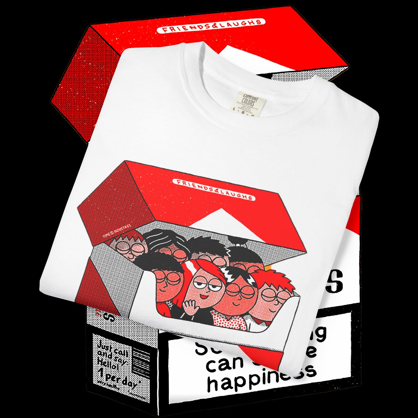 Friends-Themed T-Shirt, Unisex Tee, Garment-Dyed Shirt, TV Show Fan Gift, Vintage Style Top