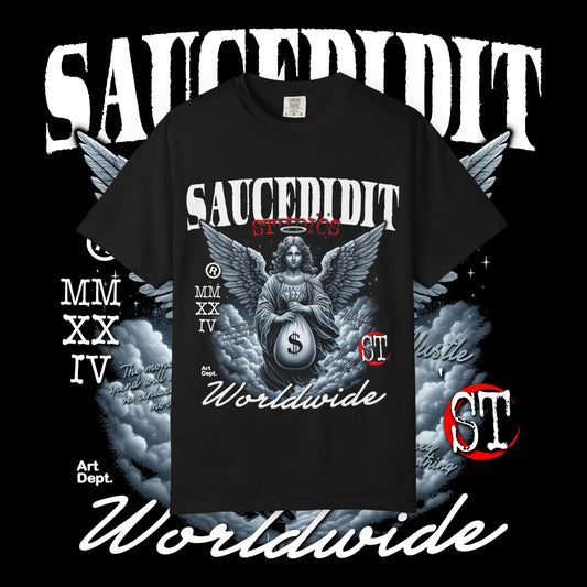 Street Art Angel T-Shirt - Unisex Vintage Style Tee, Casual Fashion, Music Festival, Gift for Hip-Hop Lovers, Urban Wear