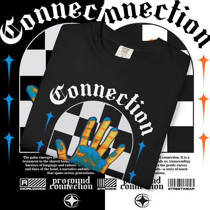 Connection Graphic Tee, Unisex Streetwear Shirt, Artistic Graphic T-shirt, Casual Style Gift, Trendy Connection Top