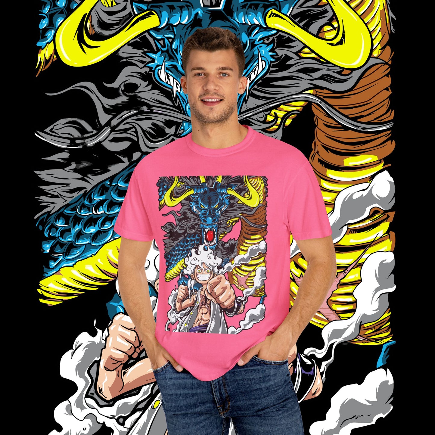 Anime Dragon Graphic Unisex T-Shirt | Cool Casual Tee, Gift for Anime Fans, Streetwear, Comfy Graphic Tee, Unique Design