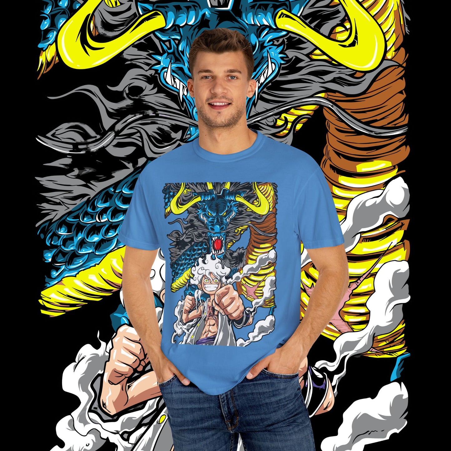 Anime Dragon Graphic Unisex T-Shirt | Cool Casual Tee, Gift for Anime Fans, Streetwear, Comfy Graphic Tee, Unique Design