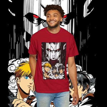 Giant vs Colossus Anime Art T-shirt | Giant vs Colossus design