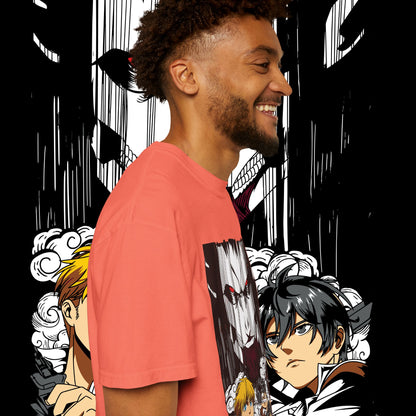 Giant vs Colossus Anime Art T-shirt | Giant vs Colossus design