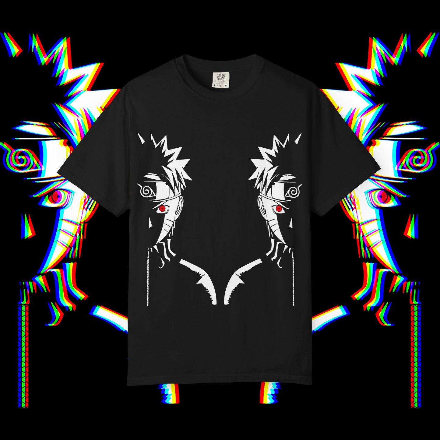 Anime-Inspired Graphic T-Shirt, Trendy Unisex Tee, Unique Gift for Fans, Casual Wear, Perfect for Conventions - Unisex Garment-Dyed T-shirt,