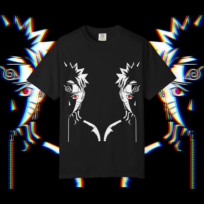 Anime-Inspired Graphic T-Shirt, Trendy Unisex Tee, Unique Gift for Fans, Casual Wear, Perfect for Conventions - Unisex Garment-Dyed T-shirt,