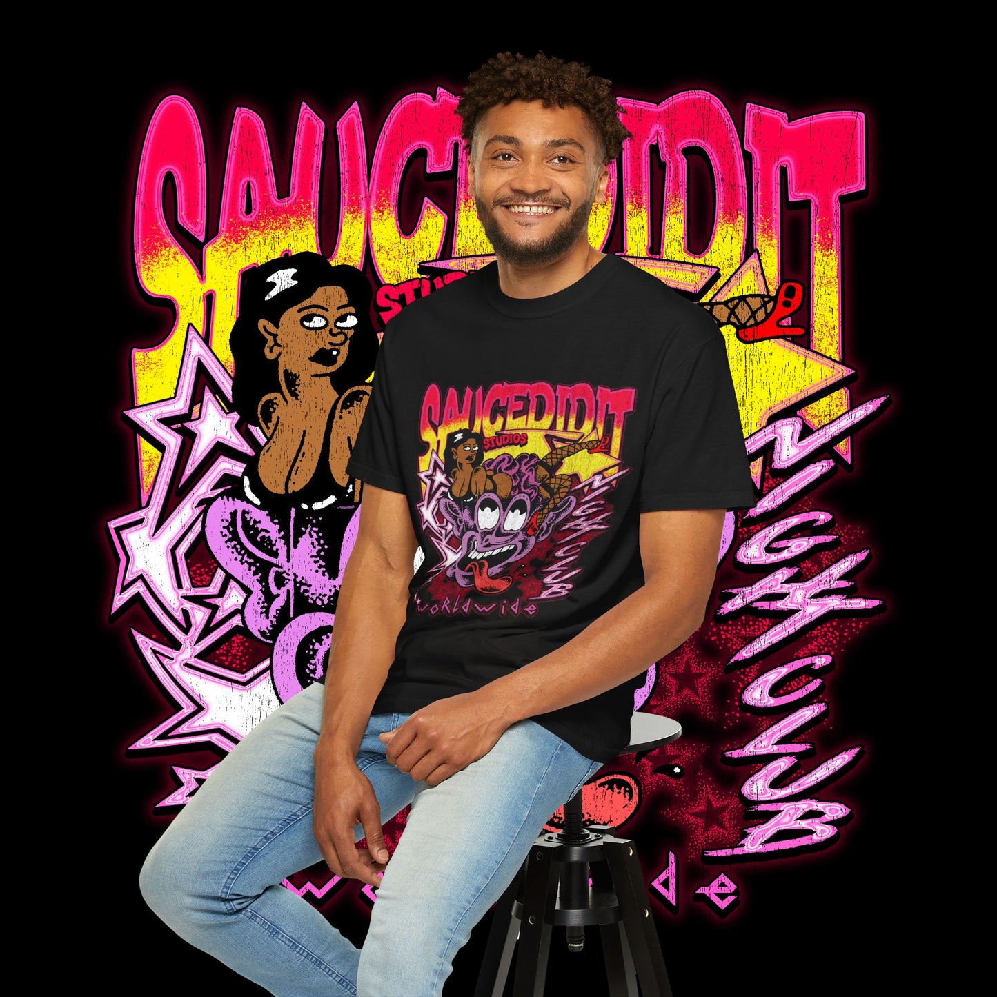 Sauced Up Studios Graphic T-Shirt — SaucediditWorldwide Streetwear