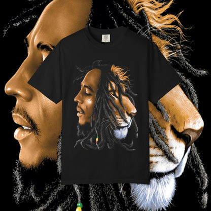 Lion Spirit Unisex T-shirt | Bohemian Fashion, Gift for Nature Lovers, Eco-Friendly Tee, Music Festival Wear, Artistic Apparel