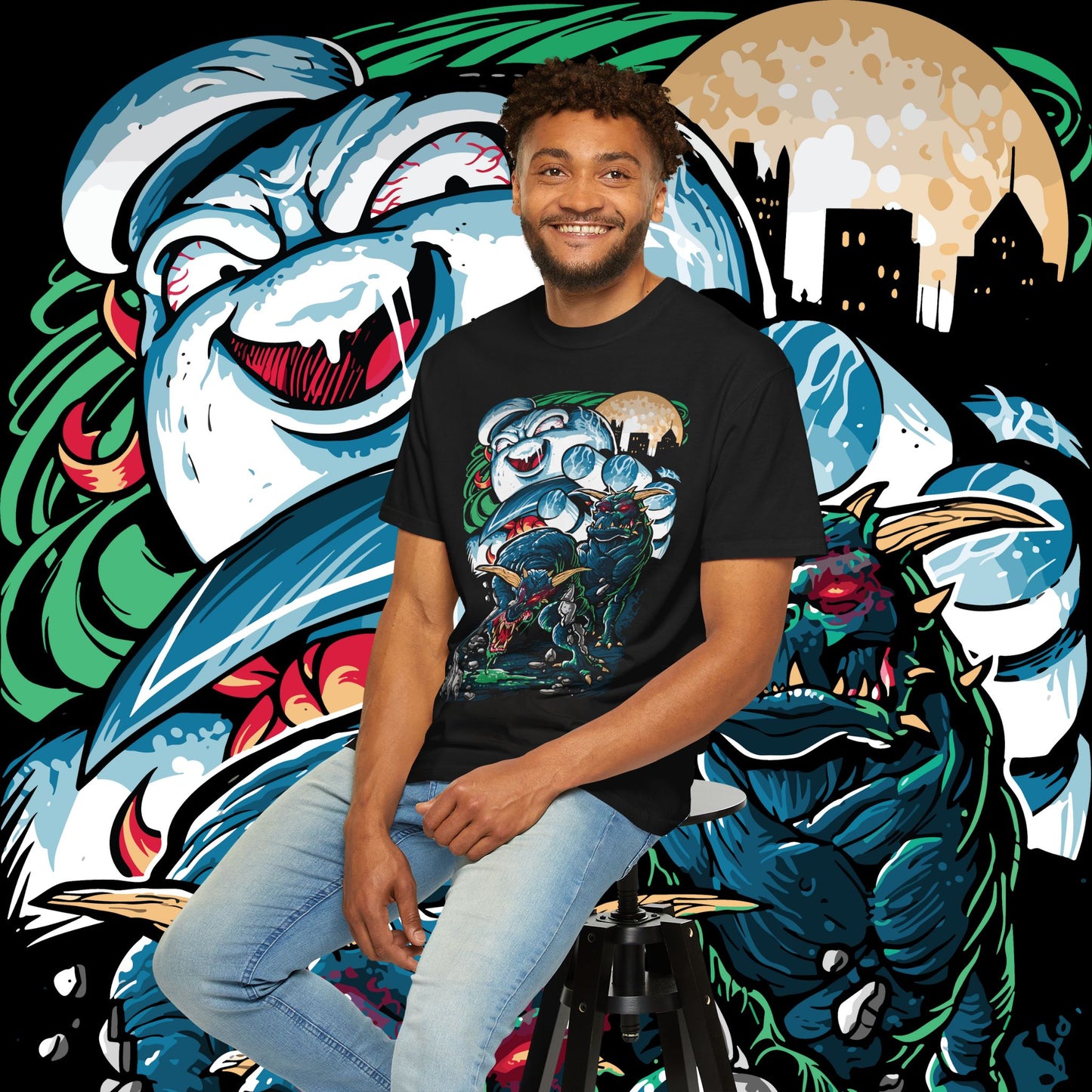 Mythical Creature Graphic Tee, Unisex T-Shirt for Comic Fans, Halloween Apparel, Unique Gift, Graphic Novel Merch