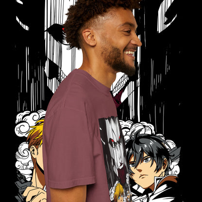 Giant vs Colossus Anime Art T-shirt | Giant vs Colossus design