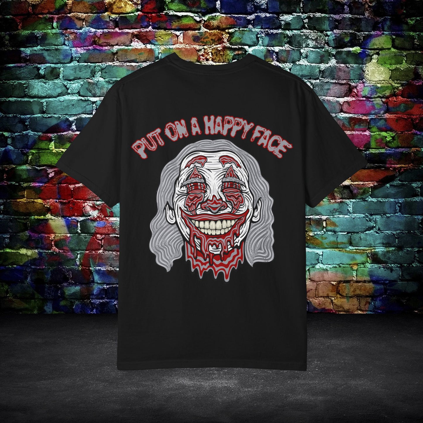 Humorous Joker Comic Art Print T-shirt, Last Laugh Design, Funny Tee, Unisex Shirt, Gift for Comic Book Fans