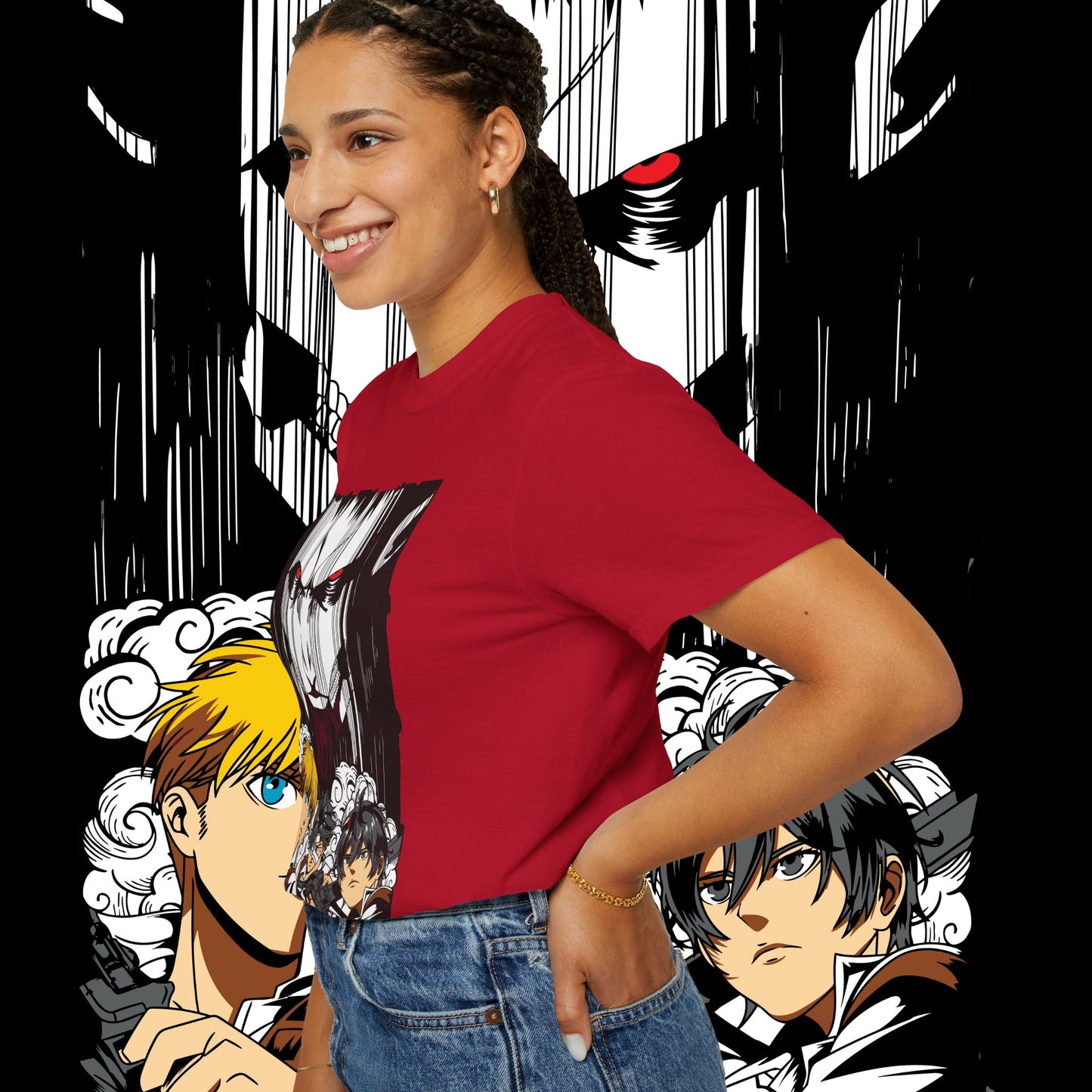 Giant vs Colossus Anime Art T-shirt | Giant vs Colossus design