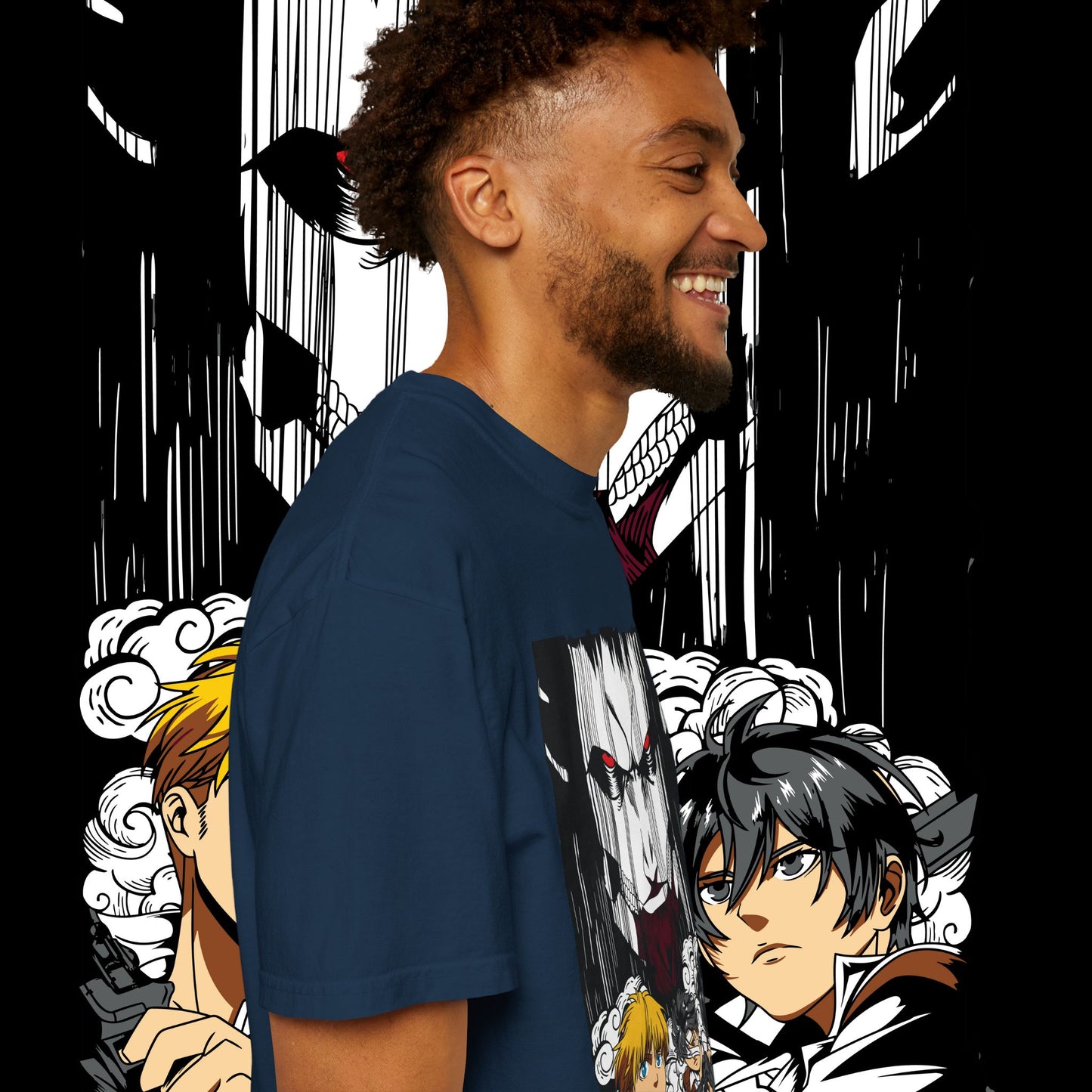 Giant vs Colossus Anime Art T-shirt | Giant vs Colossus design