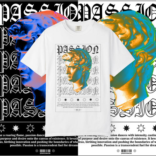 Passion Unisex Garment-Dyed T-Shirt, Graphic Tee for Art Lovers, Unique Casual Wear, Inspirational Fashion, Gift for Creatives