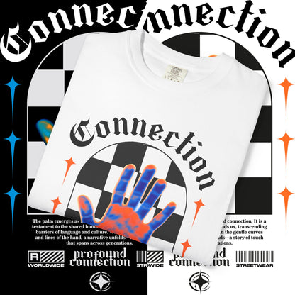 Connection Graphic Tee, Unisex Streetwear Shirt, Artistic Graphic T-shirt, Casual Style Gift, Trendy Connection Top