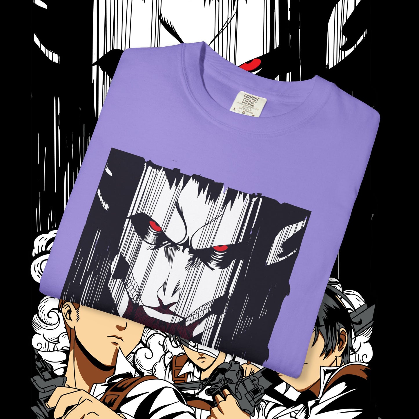 Giant vs Colossus Anime Art T-shirt | Giant vs Colossus design