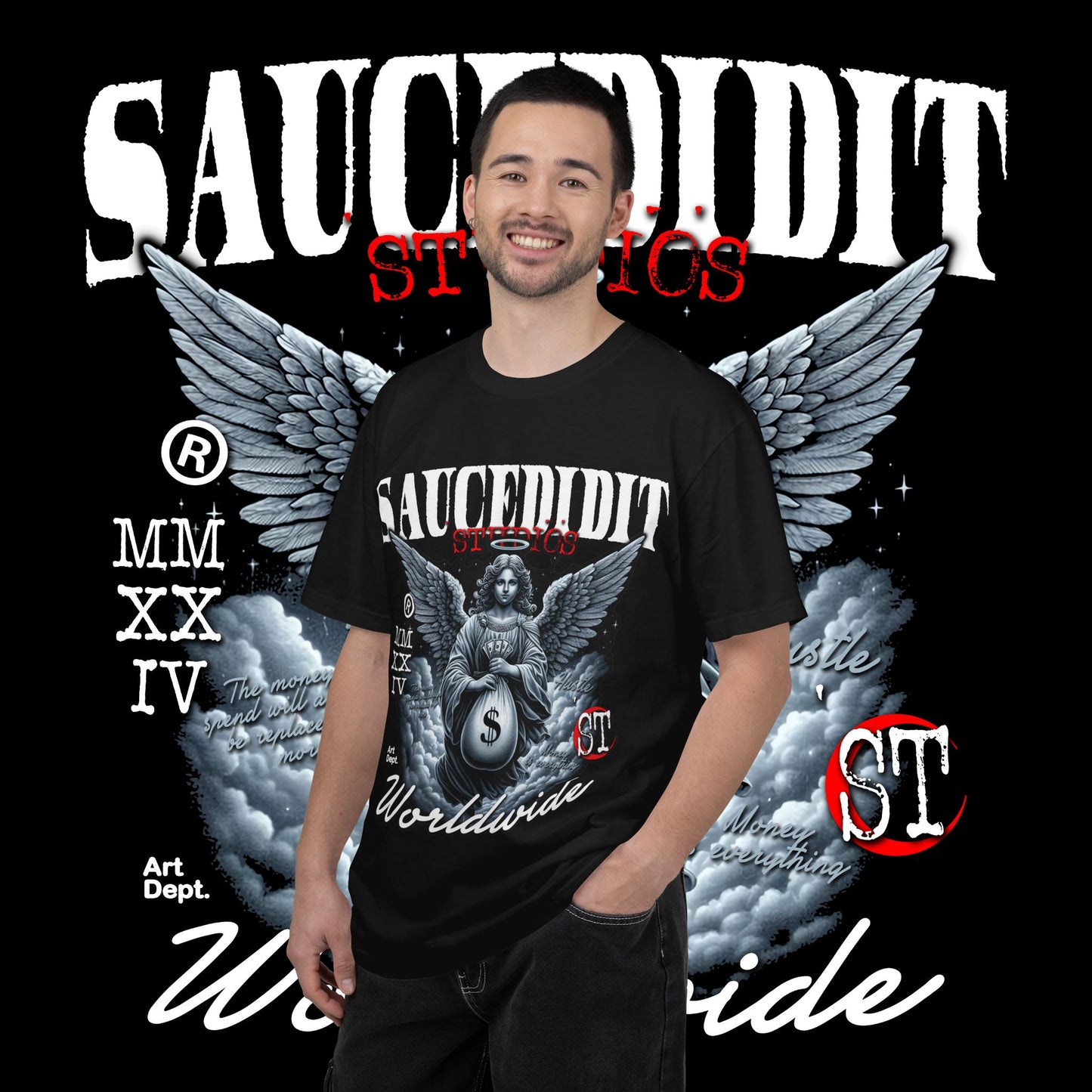 Street Art Angel T-shirt — Urban Angel Graphic Tee