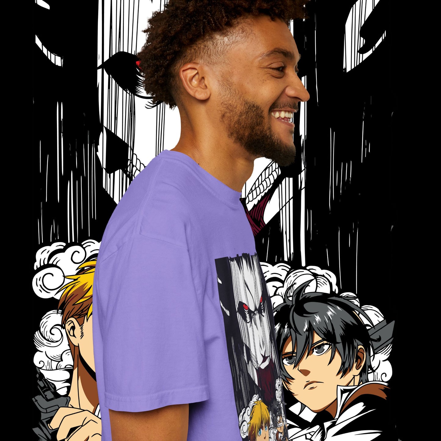 Giant vs Colossus Anime Art T-shirt | Giant vs Colossus design