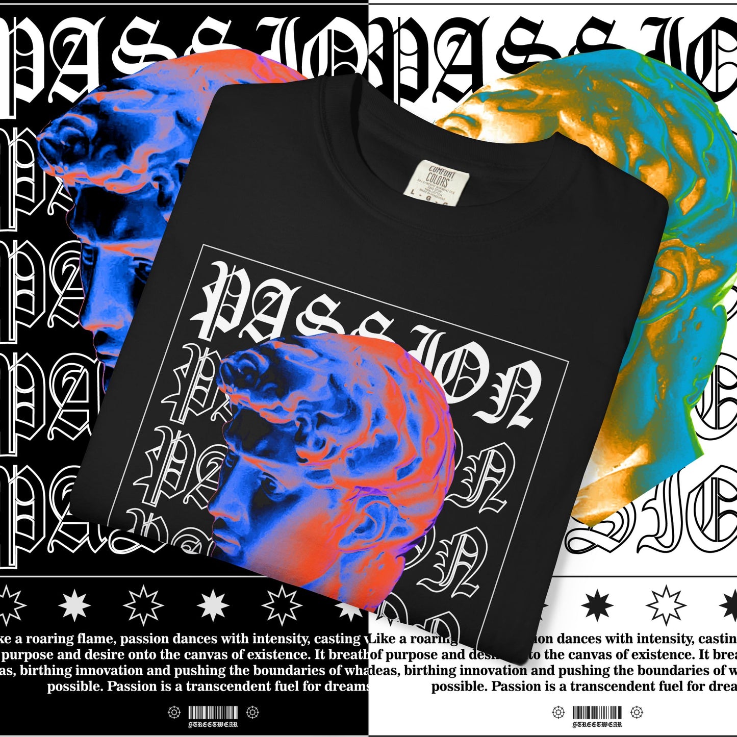 Passion Unisex Garment-Dyed T-Shirt, Graphic Tee for Art Lovers, Unique Casual Wear, Inspirational Fashion, Gift for Creatives