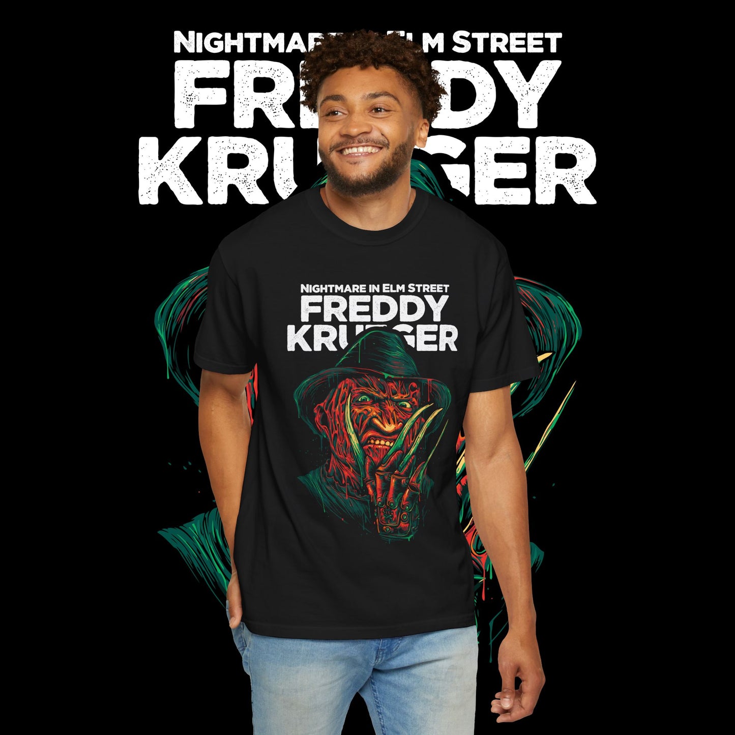 Nightmare on Elm Street Unisex T-shirt | Horror Movie Tee, Freddy Krueger Shirt, Gift for Horror Fans, Halloween Apparel, Men's & Women's