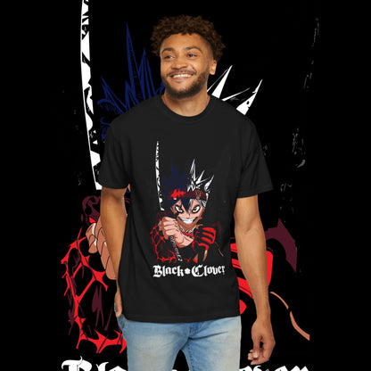 Black Clover Asta Demon Form Red Black Flame Unisex T-shirt, Anime Shirt, Manga Tee, Japanese Graphic Top, Cosplay Costume, Otaku Clothing