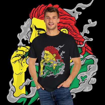 Vibrant Art T-Shirt - Relaxed Unisex Tee for Art Lovers, Bohemian Style, Gift for Music Festivals, Chill Vibes, Everyday Wear