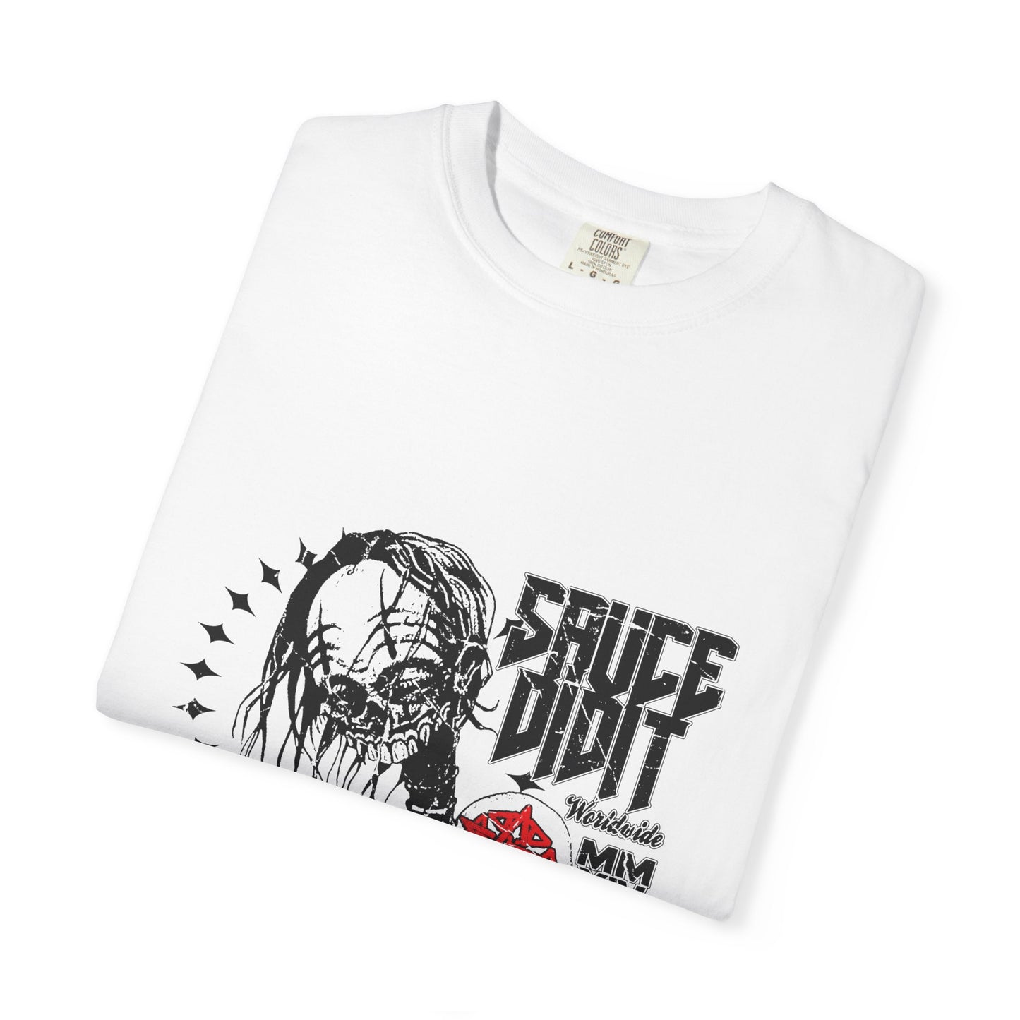 Halloween Unisex Garment-Dyed T-shirt - Trick or Head Ghost Costume, Funny Spooky Tee, Halloween Party Shirt, Trick or Treat Top, Halloween