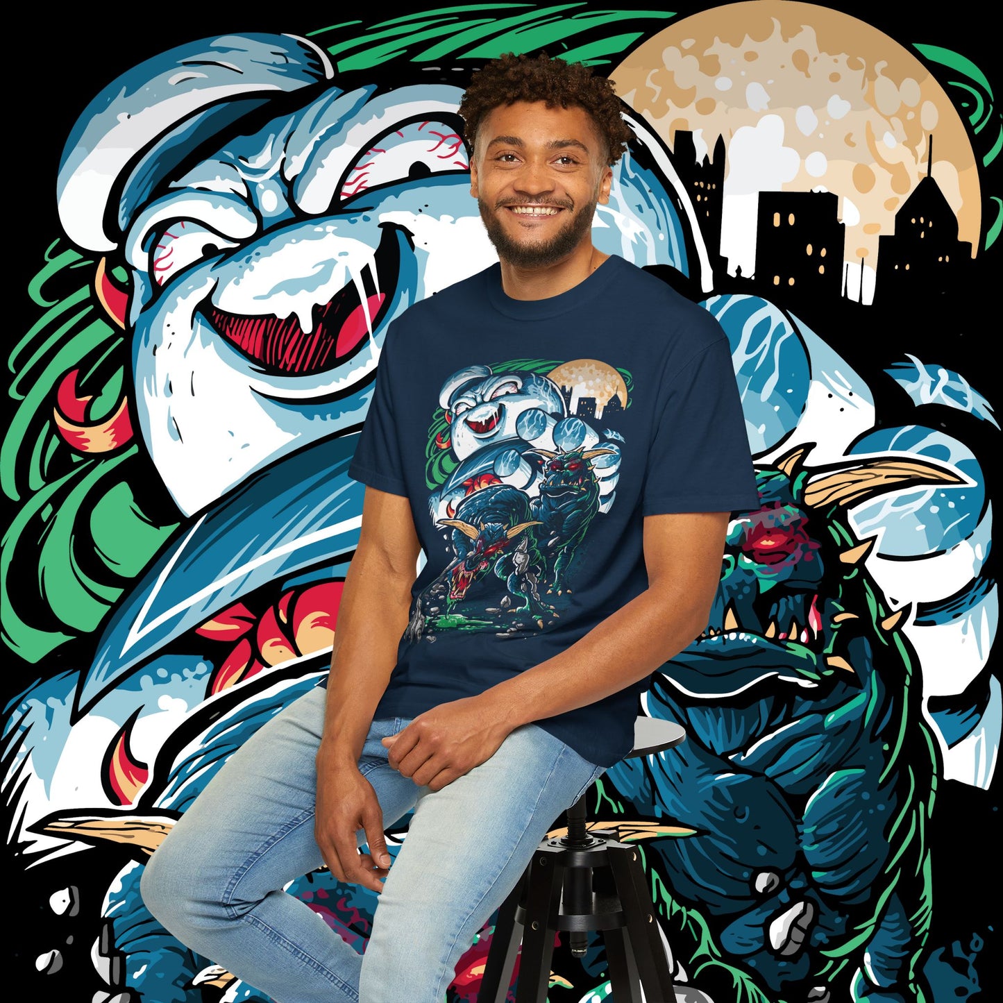 Mythical Creature Graphic Tee, Unisex T-Shirt for Comic Fans, Halloween Apparel, Unique Gift, Graphic Novel Merch