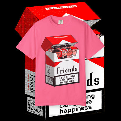 Friends-Themed T-Shirt, Unisex Tee, Garment-Dyed Shirt, TV Show Fan Gift, Vintage Style Top