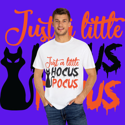 Halloween Cat T-Shirt | Just a Little Hocus Pocus | Unisex Tee, Spooky Shirt, Halloween Costume, Fall Fashion, Cat Lover Gift
