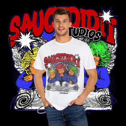 Vibrant Retro Unisex T-Shirt, Streetwear Top, Casual Graphic Tee, Festival Shirt, Gift for Friends, 90s Aesthetic Wear