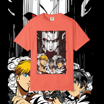 Giant vs Colossus Anime Art T-shirt | Giant vs Colossus design