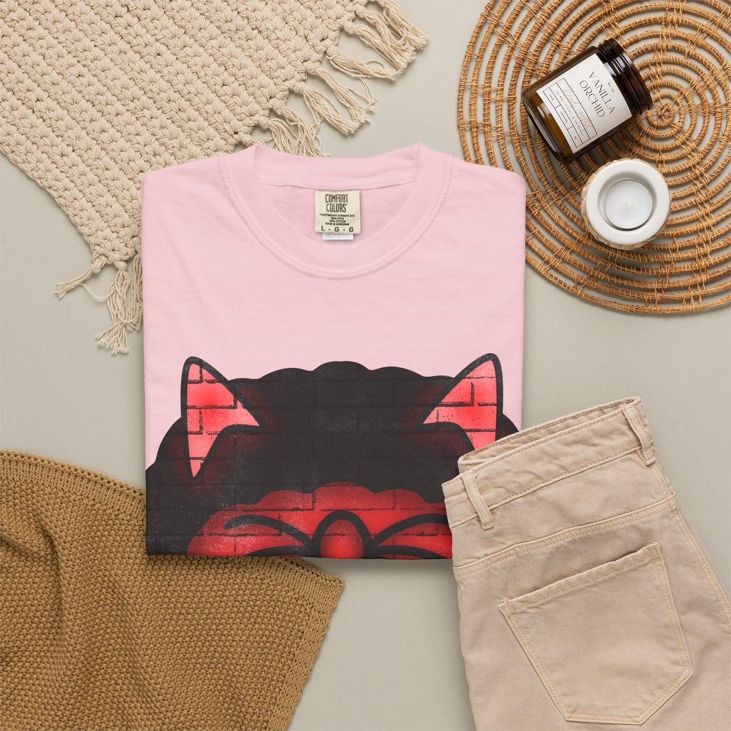 Devil Grin T-Shirt — Retro Graffiti Streetwear with 'SAVEDBYDT' Back Logo