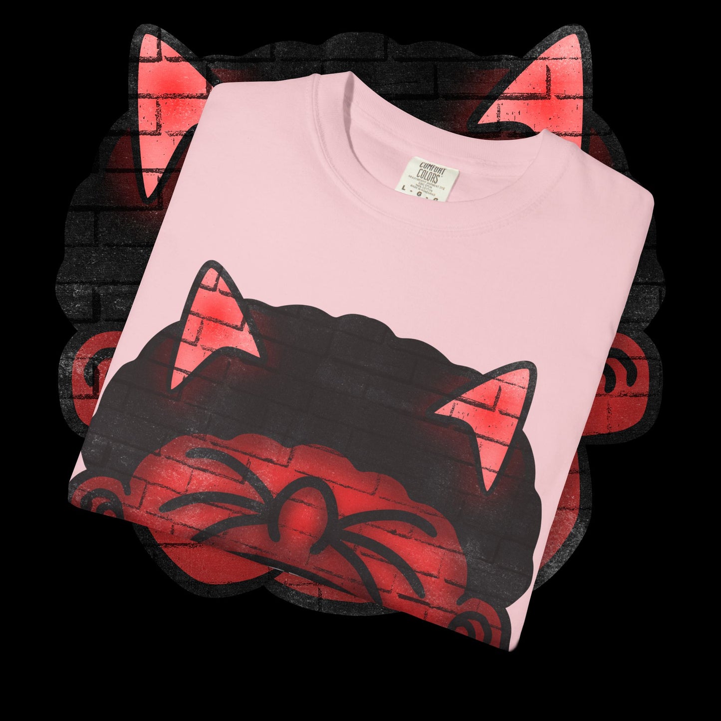 Devil Grin T-Shirt — Retro Graffiti Streetwear with 'SAVEDBYDT' Back Logo