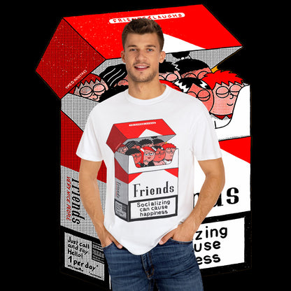 Friends-Themed T-Shirt, Unisex Tee, Garment-Dyed Shirt, TV Show Fan Gift, Vintage Style Top