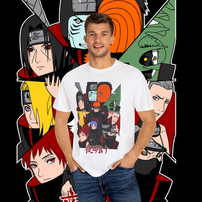 Naruto Akatsuki T-shirt, Anime Tee, Manga Shirt, Japanese Cartoon Top, Unisex Clothing