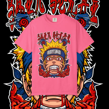 Naruto Nine Tails Faze T-shirt, Anime Graphic Tee, Unisex Cotton Shirt, Japanese Manga Merch, Cool Streetwear Top