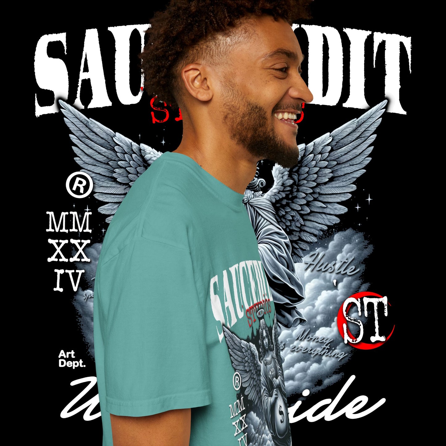 Street Art Angel T-shirt — Urban Angel Graphic Tee