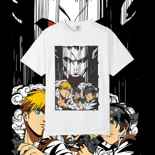 Giant vs Colossus Anime Art T-shirt | Giant vs Colossus design