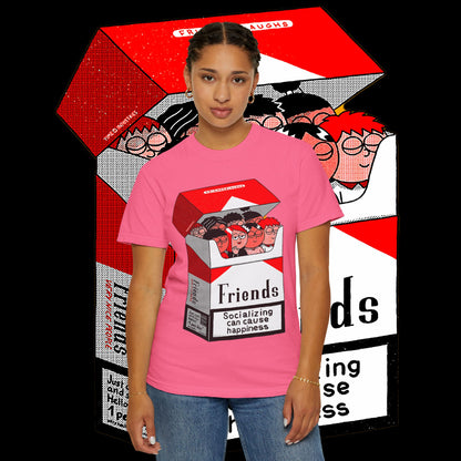 Friends-Themed T-Shirt, Unisex Tee, Garment-Dyed Shirt, TV Show Fan Gift, Vintage Style Top